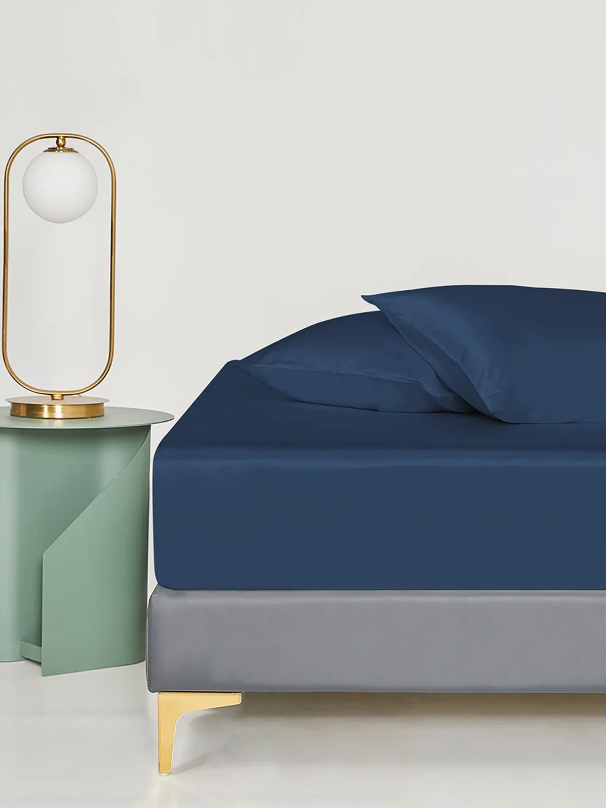 Parure de lit en soie 4 pièces 22 mommes (1 drap-housse + 1 housse de couette + 2 taies d'oreiller)