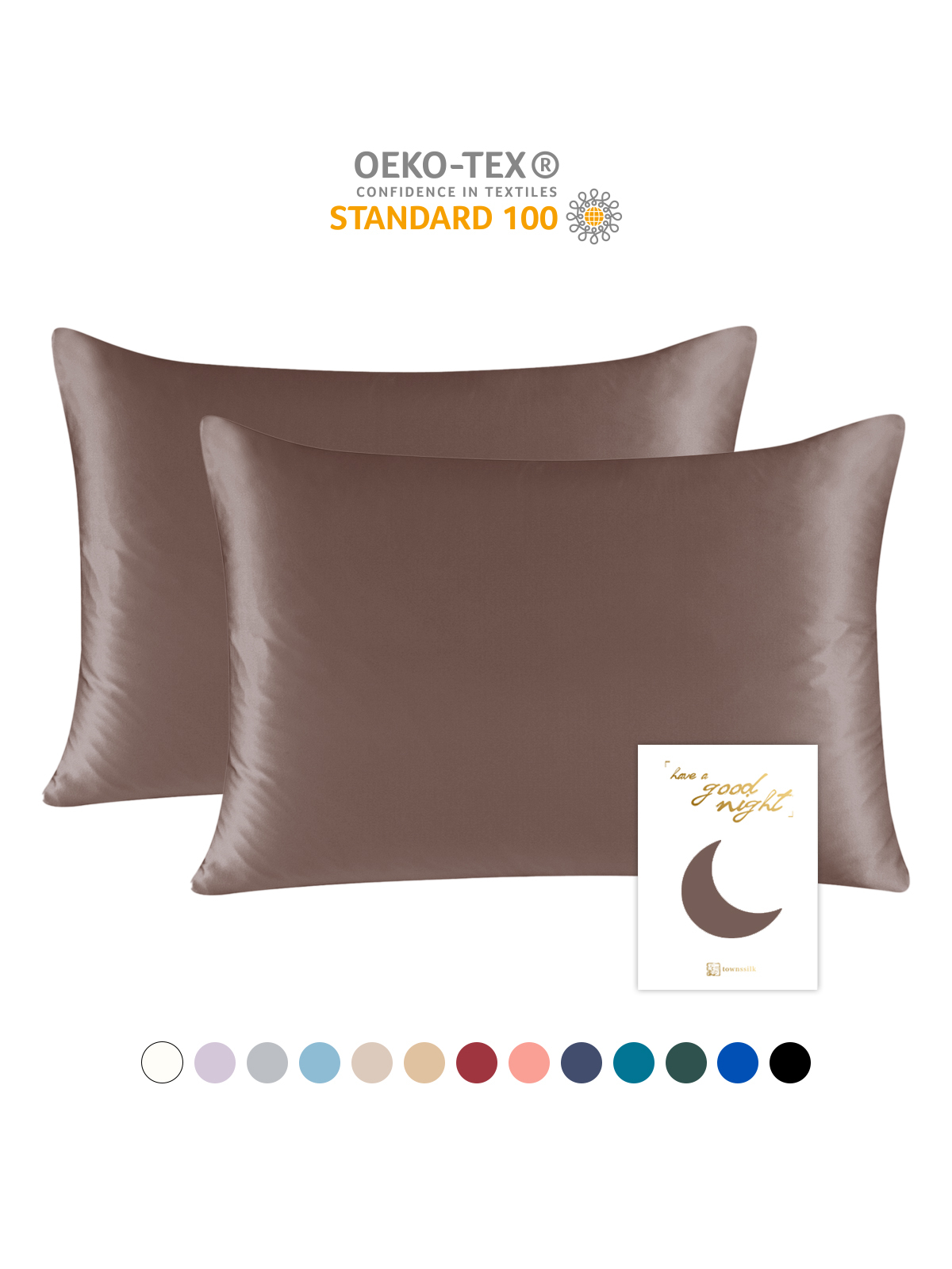 19 Momme Mulberry Silk Pillowcase – Zip Closure, Gentle on Skin & Hair