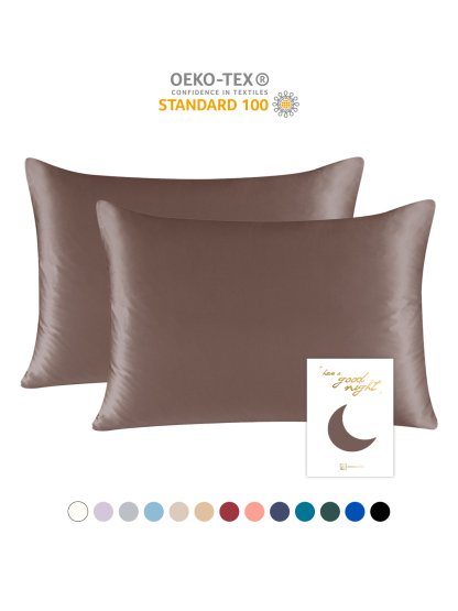 19 Momme Mulberry Silk Pillowcase – Zip Closure, Gentle on Skin & Hair