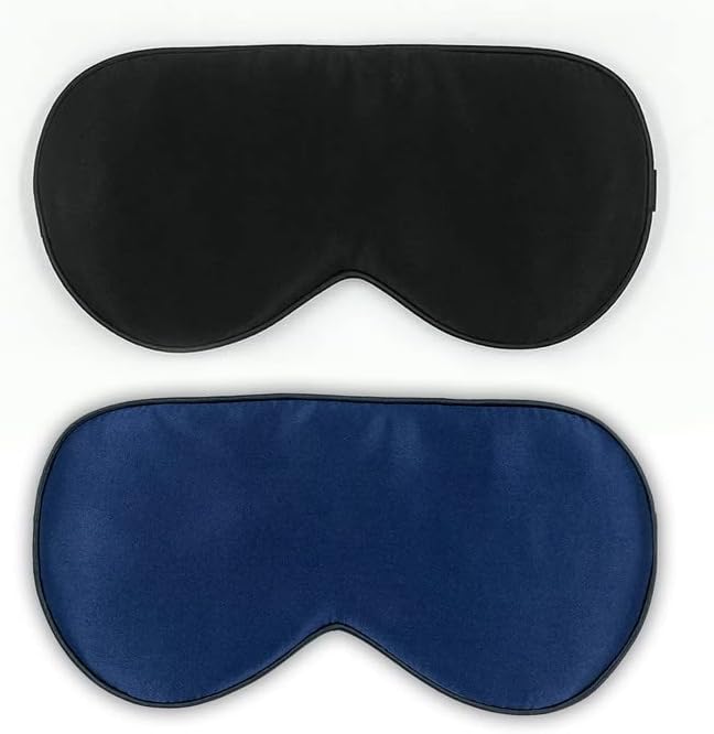 2er-Pack Schlafmasken aus Seide – Für Paare oder Reisen