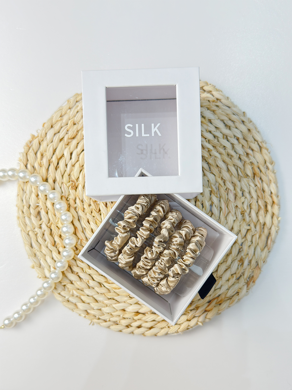 Seiden-Haargummis 5er Set – 22Momme Maulbeerseide | TOWNSSILK