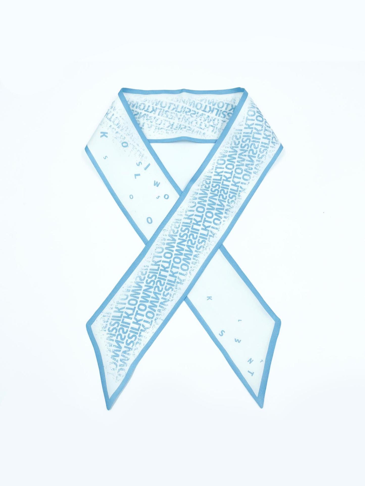 12Momme Seidenband – TOWNSSILK Kulturmuster 93×7 cm