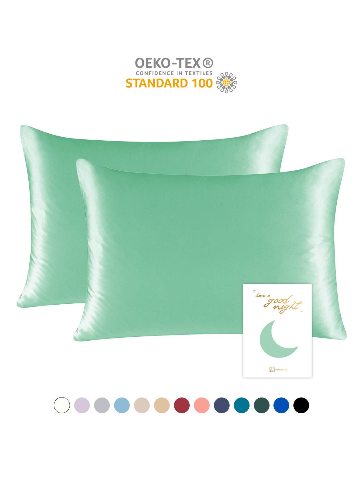 19 Momme Mulberry Silk Pillowcase – Zip Closure, Gentle on Skin & Hair