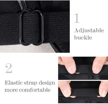 townssilk 2 Stück 100% Seide Schlafmaske mit verstellbarem Gurt, komfortabel und super weiche Augenmaske inklusive 2 Stück