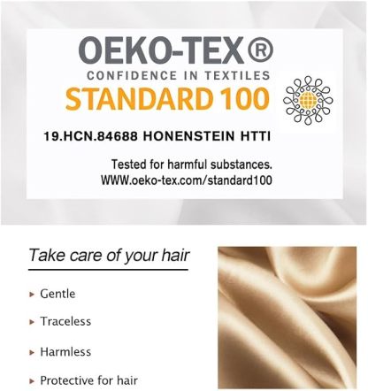 Townssilk Seidene Haarschlaufen, 100% reine Maulbeerseide, 22 Momme, haarfreundlich, luxuriös, elastisch, Haargummis, 2er-Pack