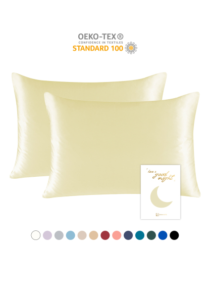 19 Momme Mulberry Silk Pillowcase – Zip Closure, Gentle on Skin & Hair