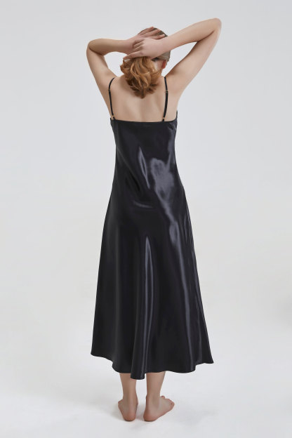 Robe longue en soie de 22 mommes