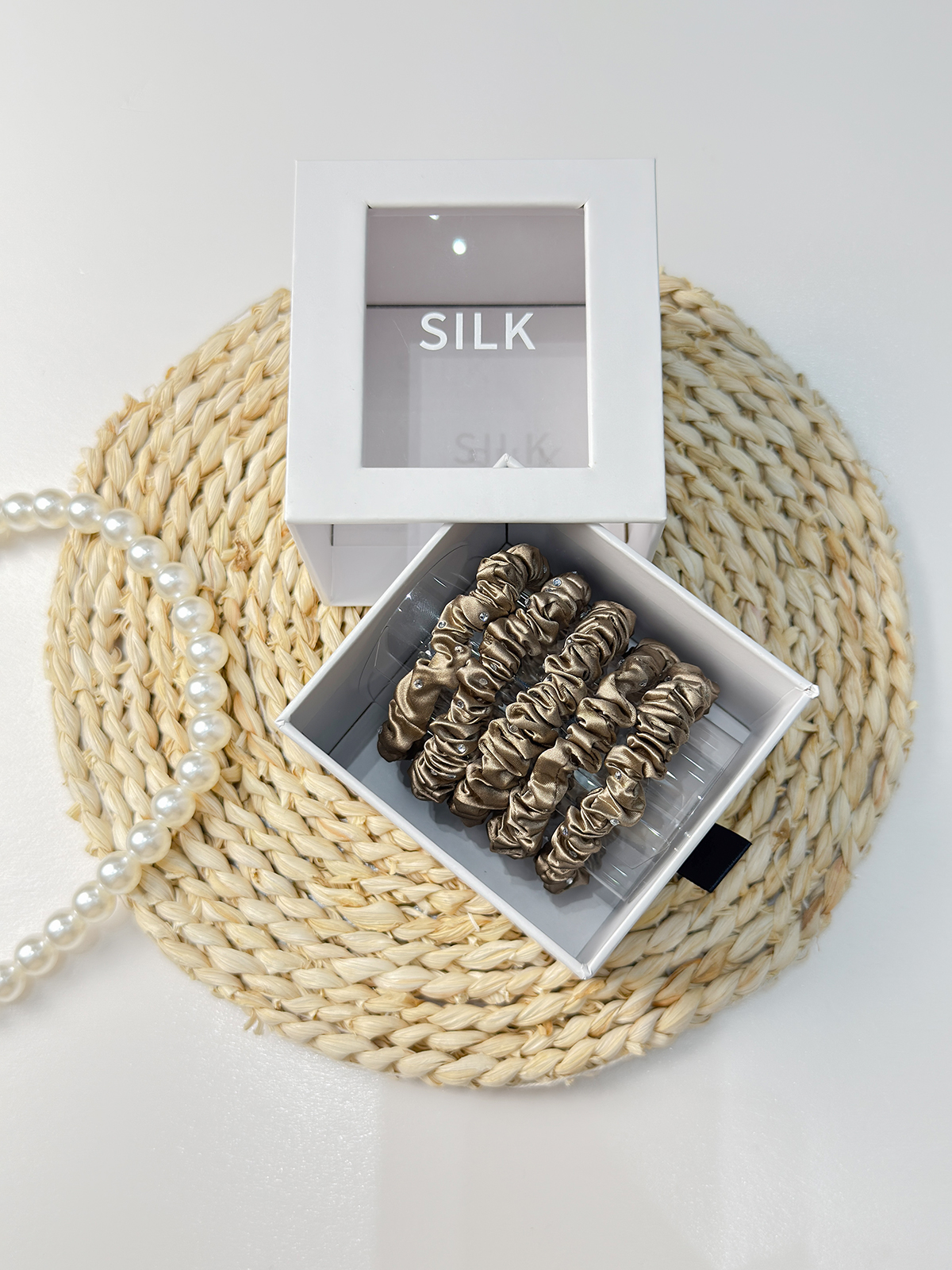 Seiden-Haargummis 5er Set – 22Momme Maulbeerseide | TOWNSSILK