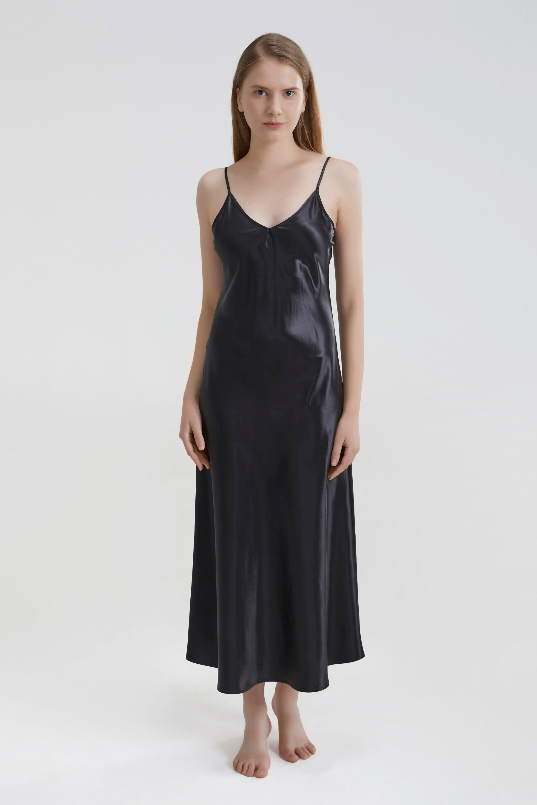 Robe longue en soie de 22 mommes