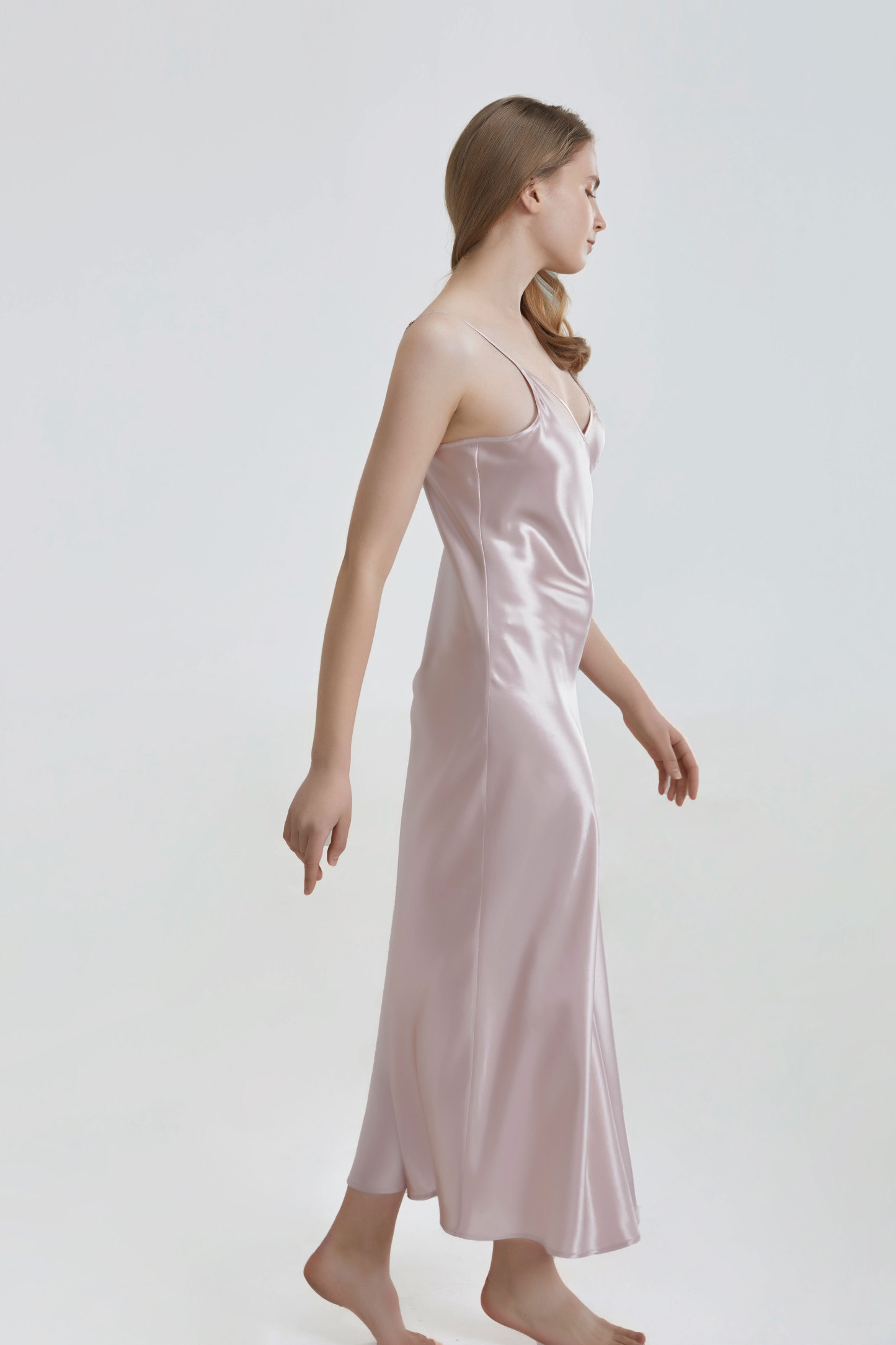 Robe longue en soie de 22 mommes