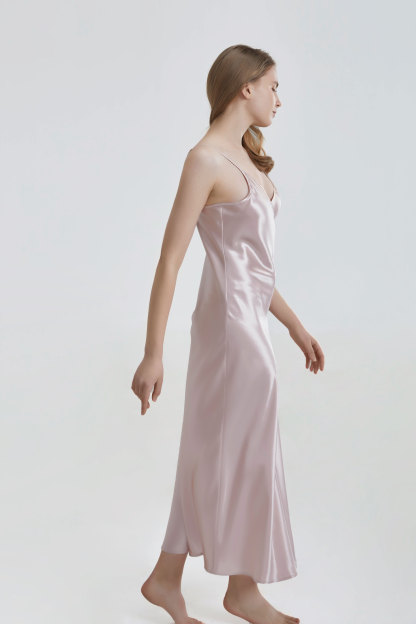 Robe longue en soie de 22 mommes