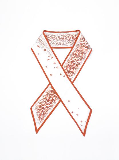 12Momme Seidenband – TOWNSSILK Kulturmuster 93×7 cm