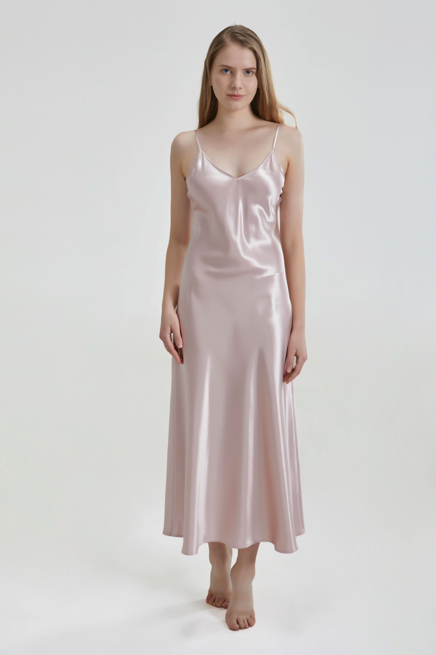 Robe longue en soie de 22 mommes