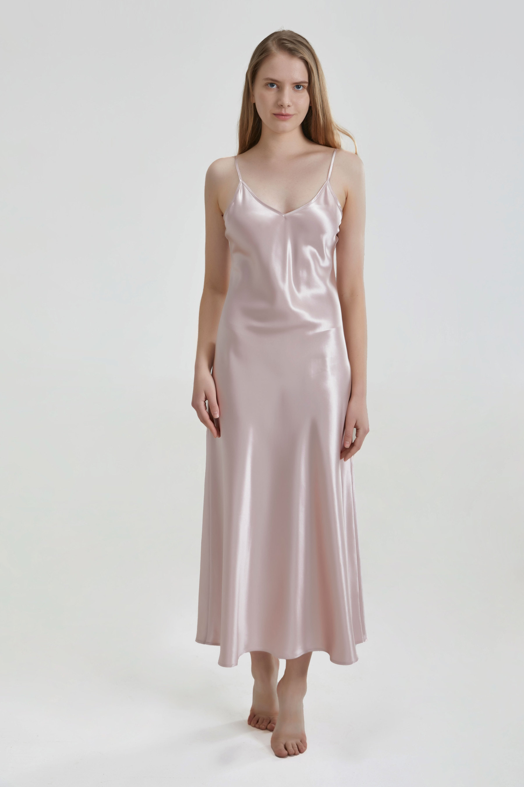 Robe longue en soie de 22 mommes