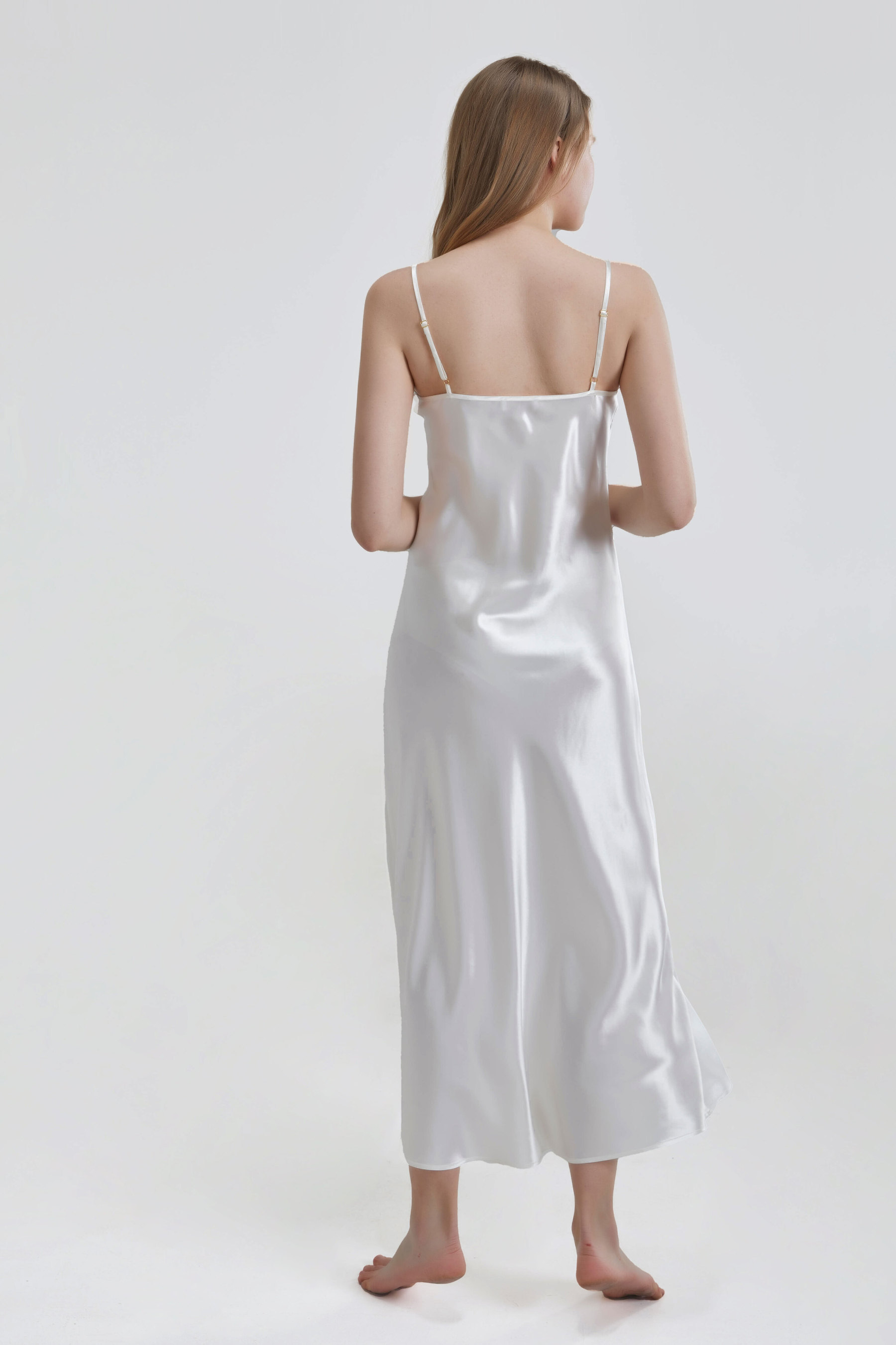 Robe longue en soie de 22 mommes