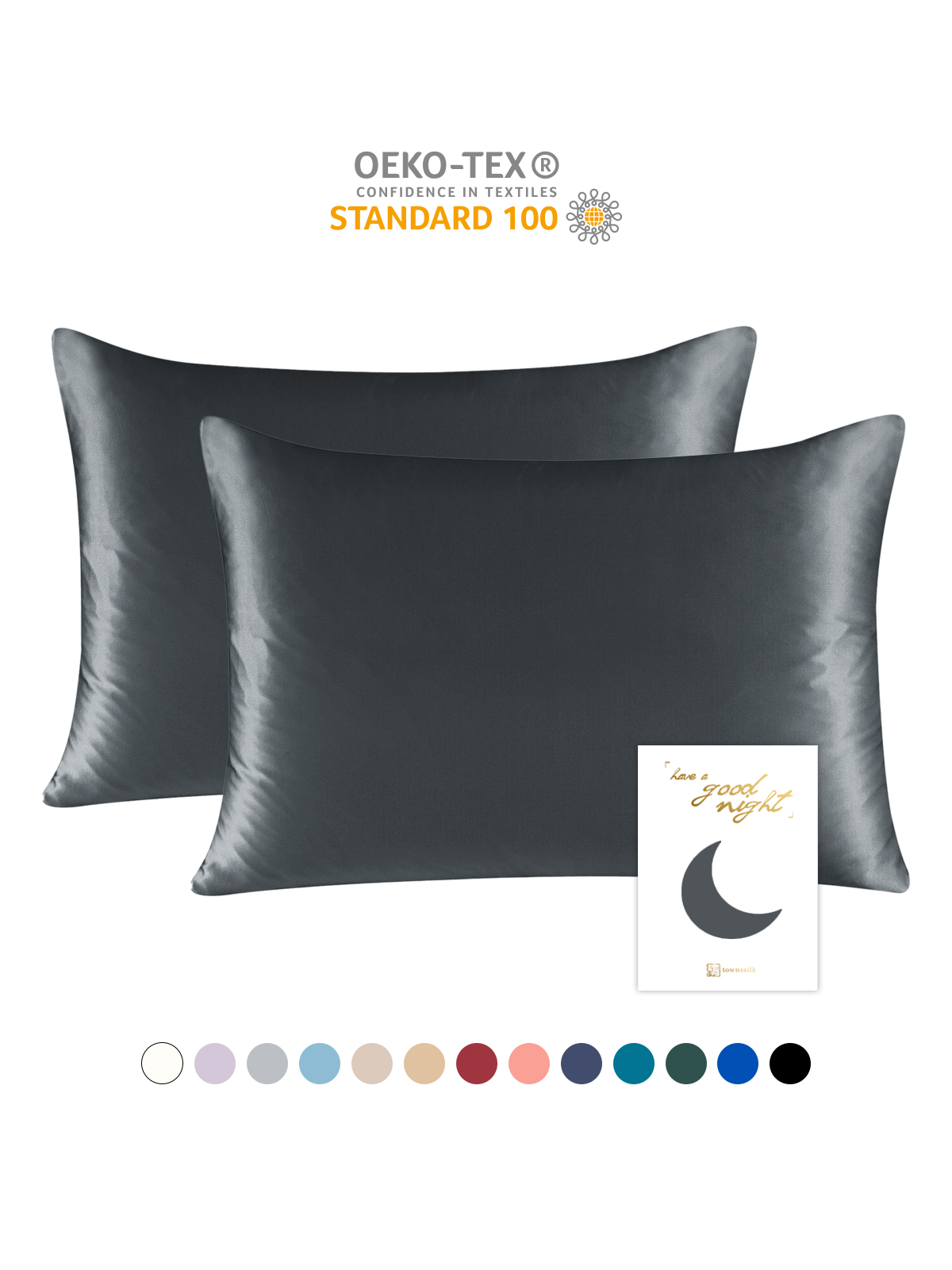 19 Momme Mulberry Silk Pillowcase – Zip Closure, Gentle on Skin & Hair