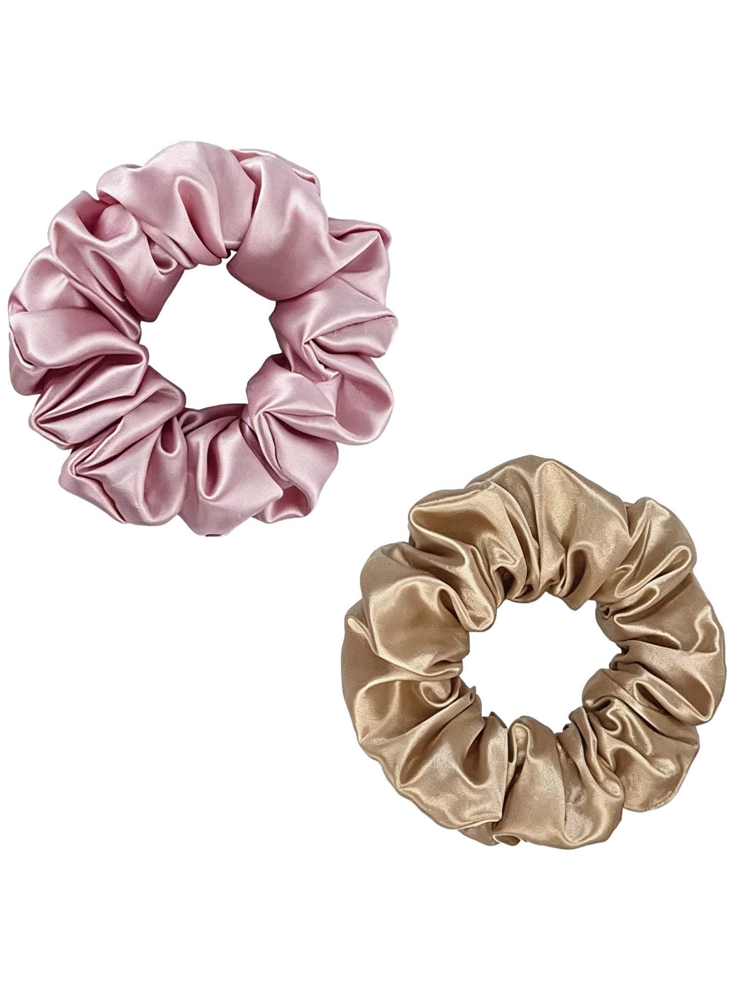 2er-Set Haargummis aus 100 % Maulbeerseide – 22 Momme, haarschonend & edel