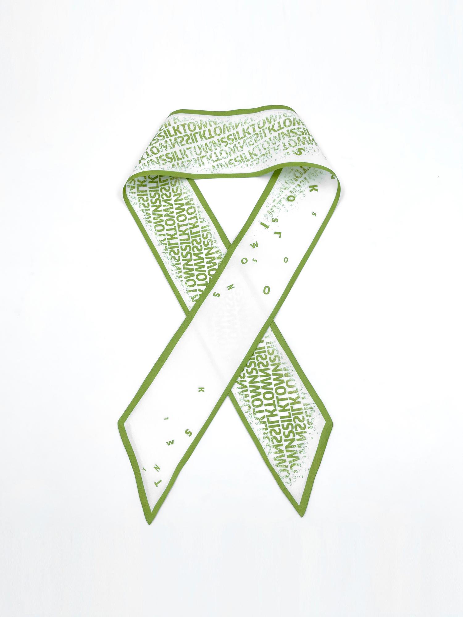 12Momme Seidenband – TOWNSSILK Kulturmuster 93×7 cm