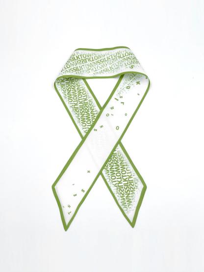 12Momme Seidenband – TOWNSSILK Kulturmuster 93×7 cm