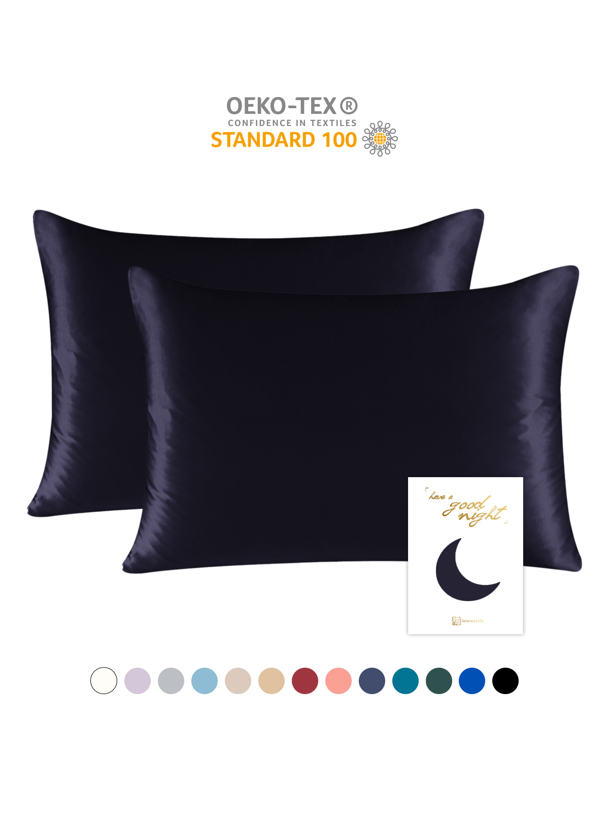 19 Momme Mulberry Silk Pillowcase – Zip Closure, Gentle on Skin & Hair