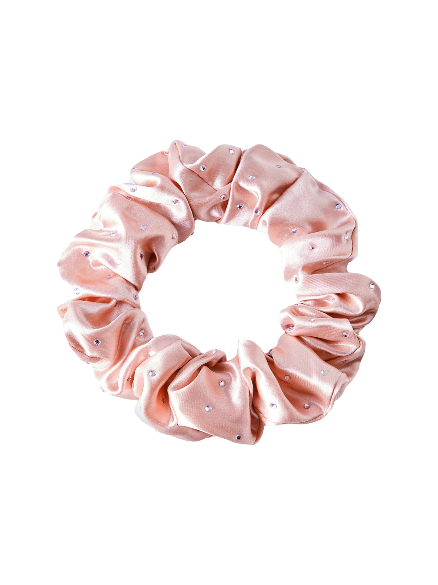 22Momme Seiden-Haargummis mit Strassbesatz, 3er-Set, einfarbig