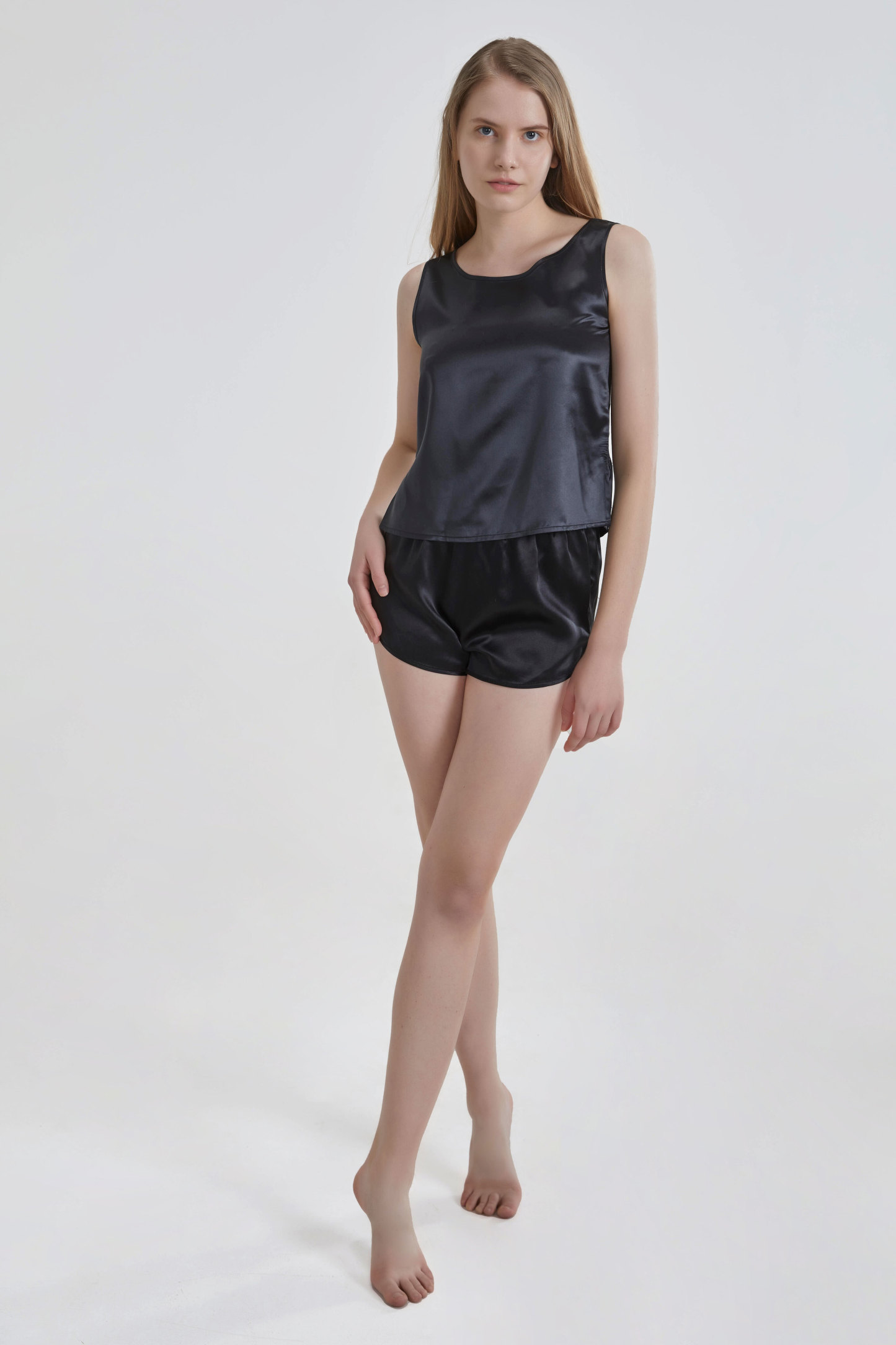 Shorts en 19 momme pour le gilet Ensemble