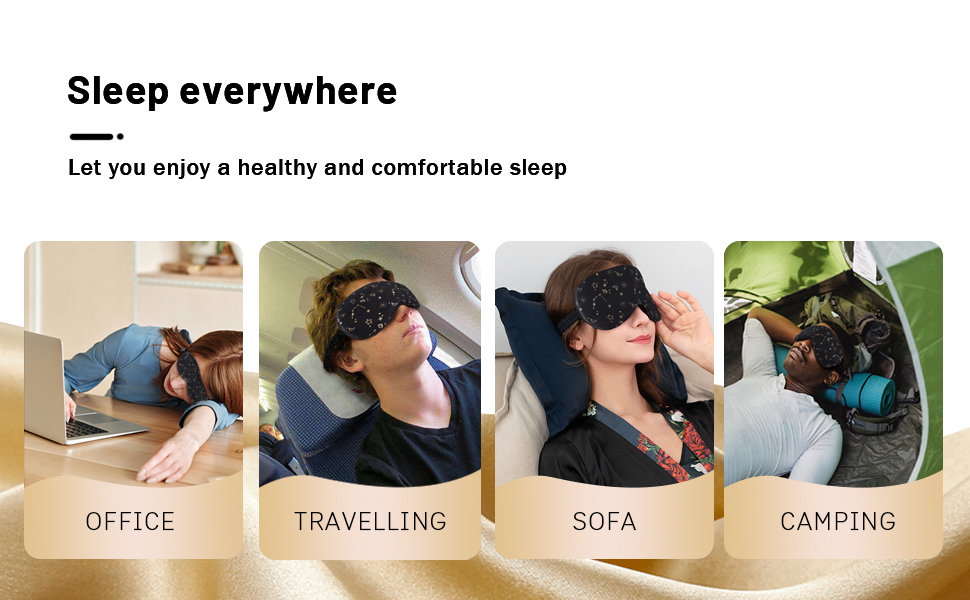 2er-Pack Schlafmasken aus Seide &ndash; F&uuml;r Paare oder Reisen