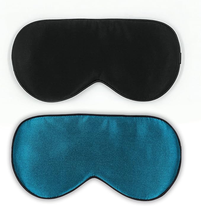 2er-Pack Schlafmasken aus Seide – Für Paare oder Reisen