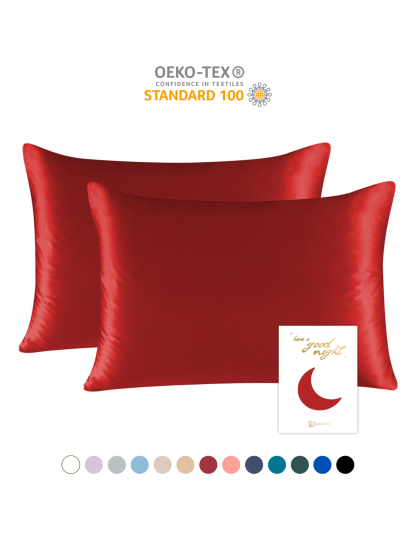 19 Momme Mulberry Silk Pillowcase – Zip Closure, Gentle on Skin & Hair