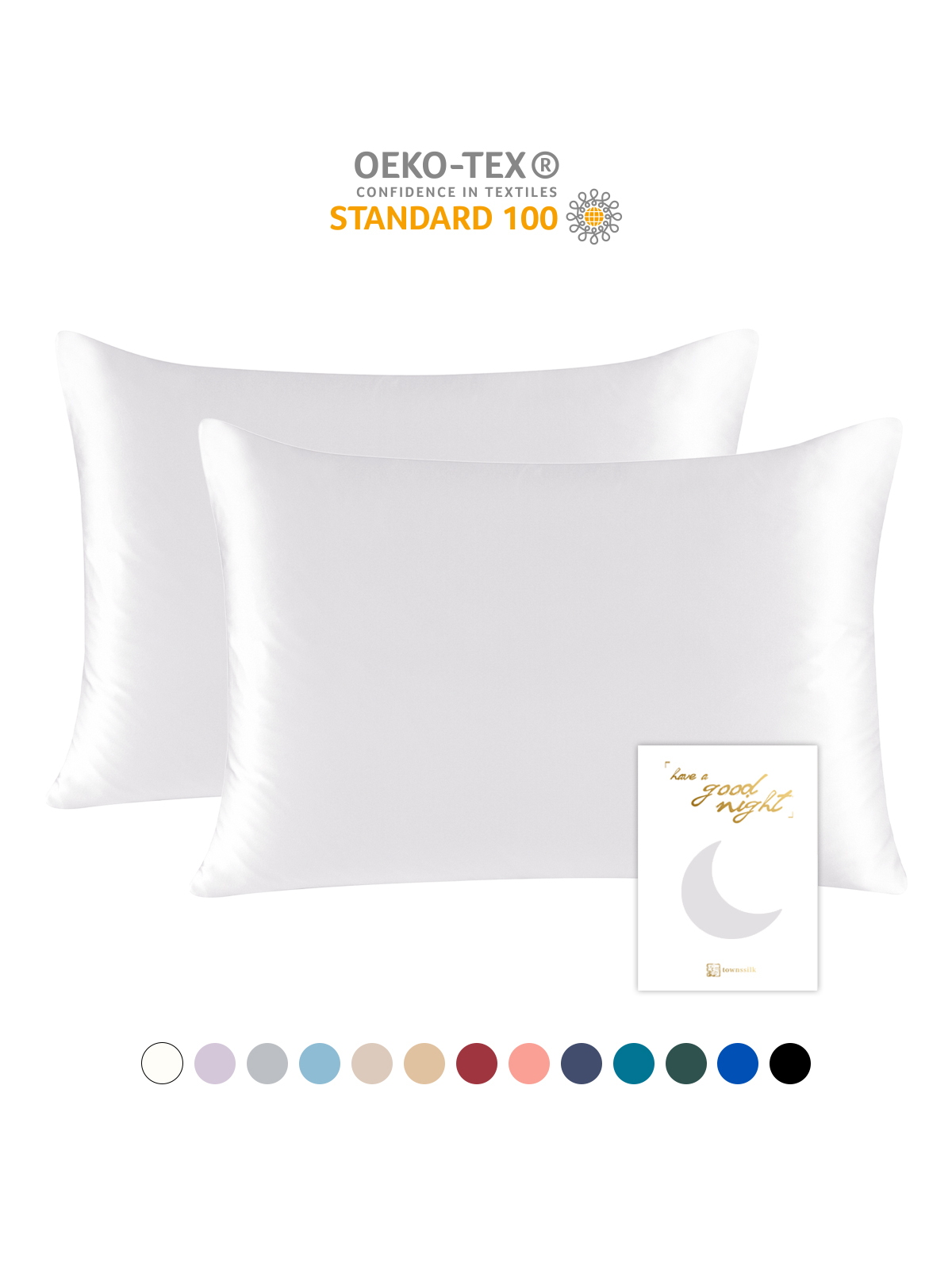 19 Momme Mulberry Silk Pillowcase – Zip Closure, Gentle on Skin & Hair