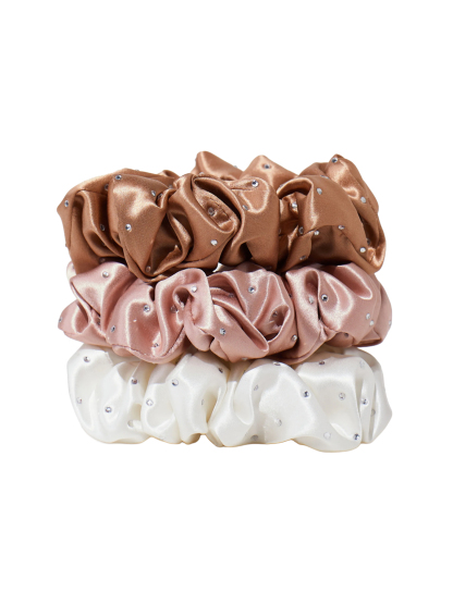 22Momme Haargummi mit Strasssteinen, 3er-Set