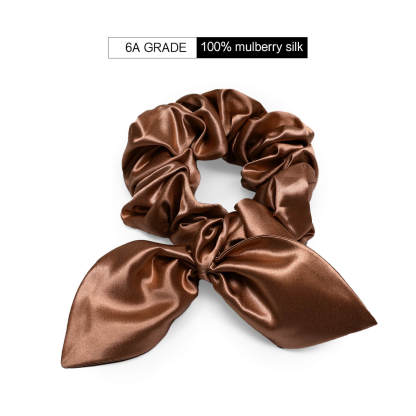 22Momme Seiden Haargummi mit Hasenohren