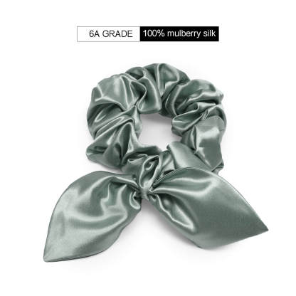 22Momme Seiden Haargummi mit Hasenohren