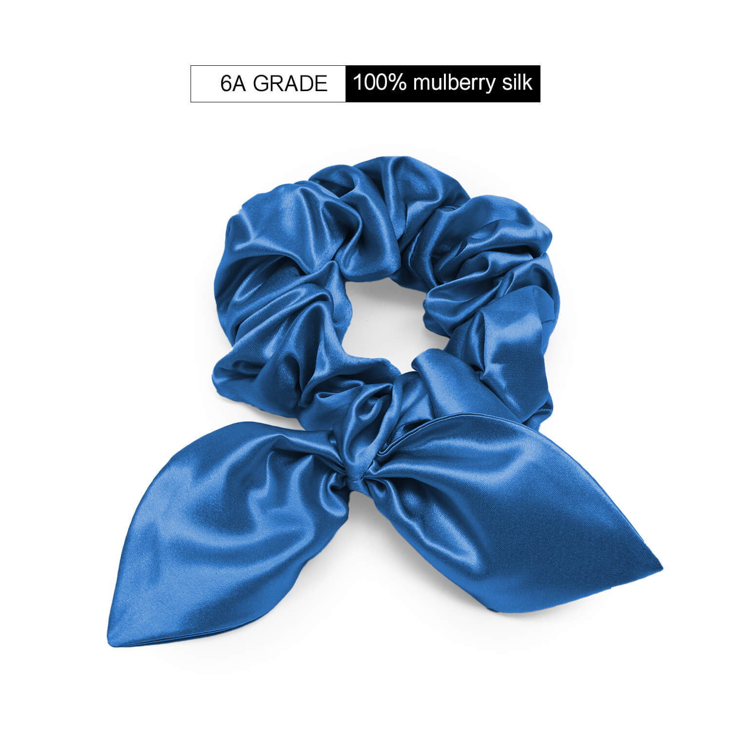 22Momme Seiden Haargummi mit Hasenohren