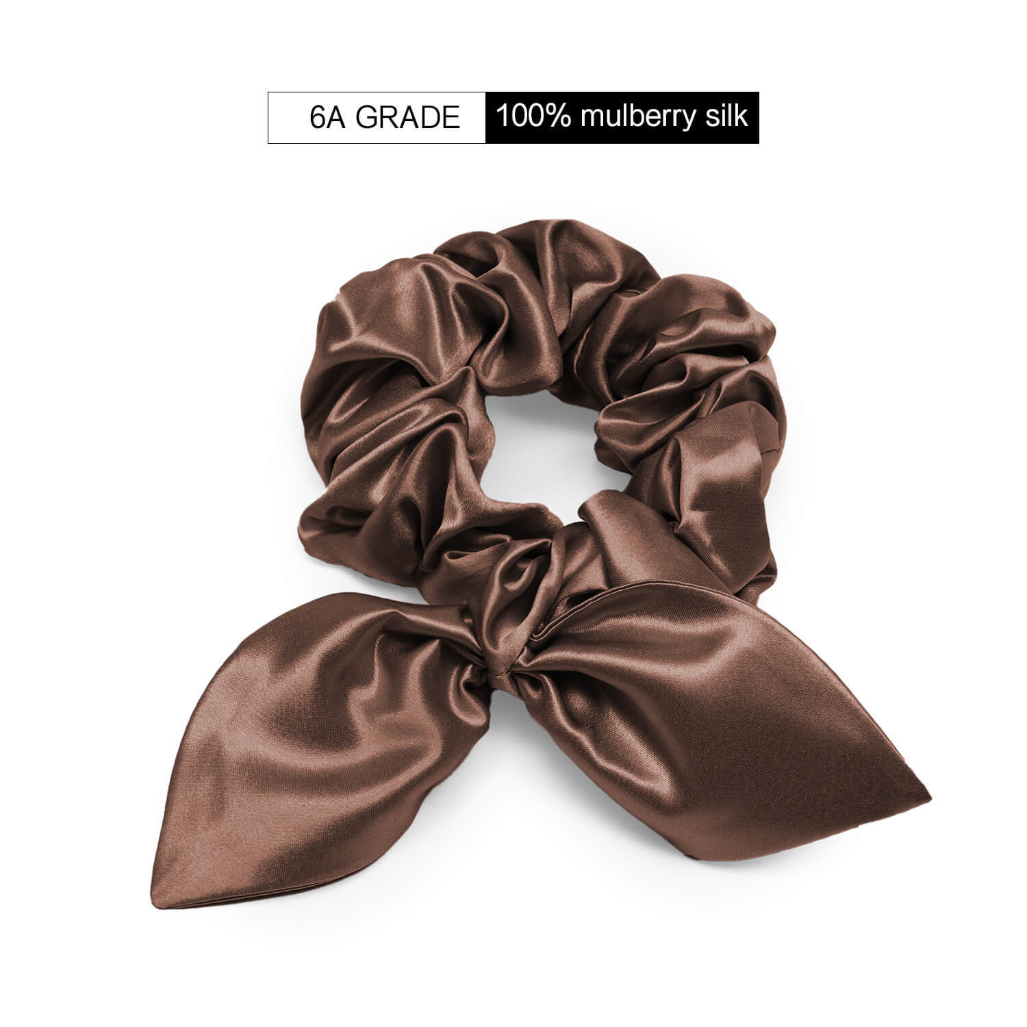 22Momme Seiden Haargummi mit Hasenohren