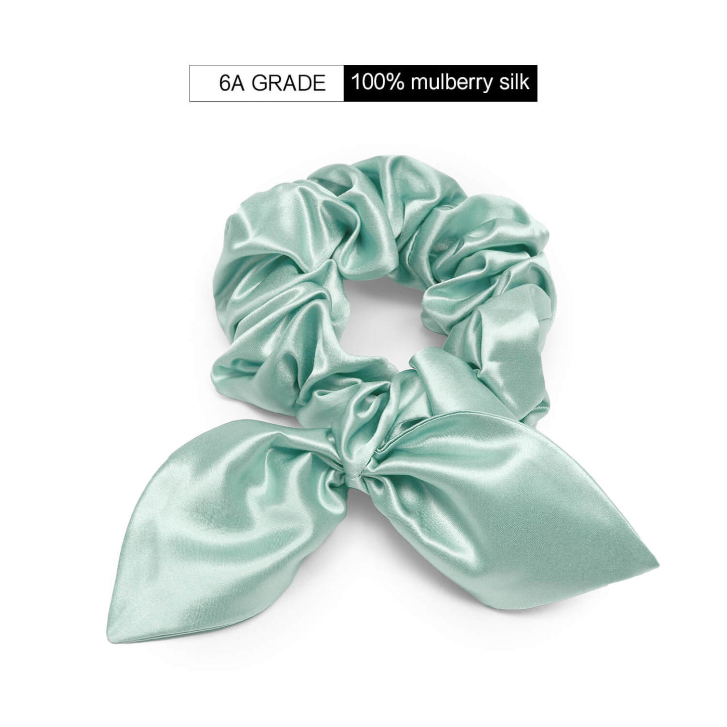 22Momme Seiden Haargummi mit Hasenohren