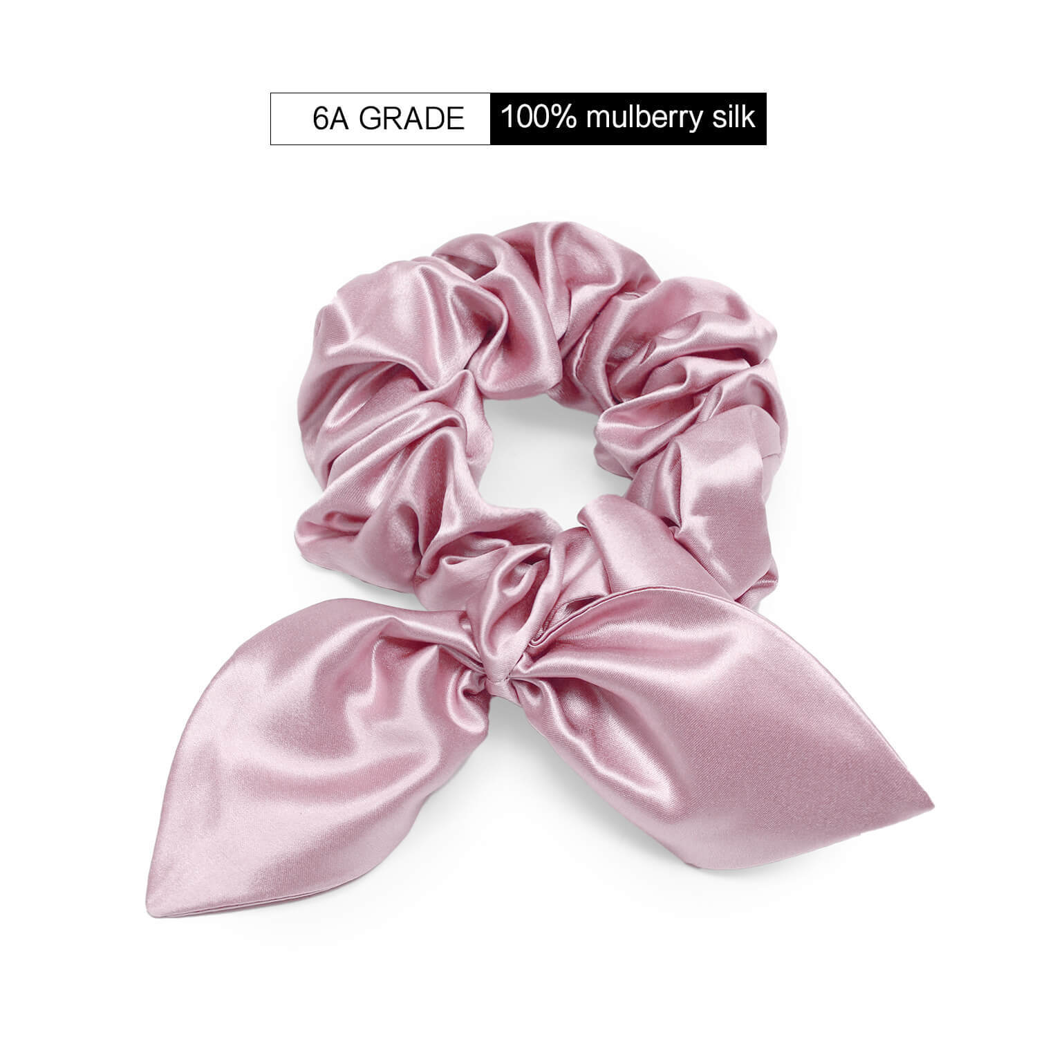 22Momme Seiden Haargummi mit Hasenohren