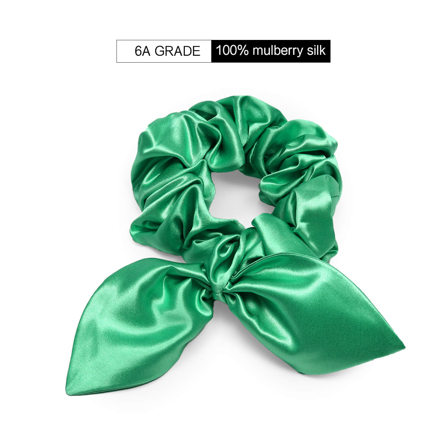 22Momme Seiden Haargummi mit Hasenohren