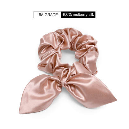 22Momme Seiden Haargummi mit Hasenohren