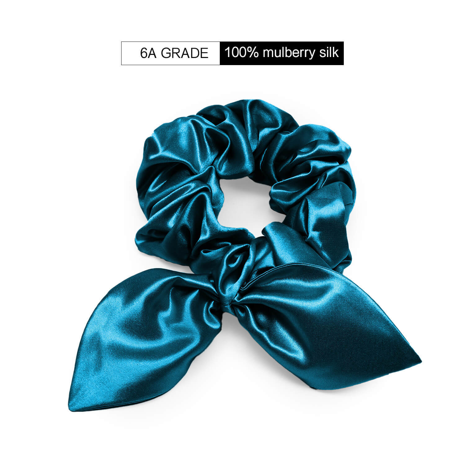 22Momme Seiden Haargummi mit Hasenohren