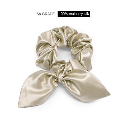 22Momme Seiden Haargummi mit Hasenohren