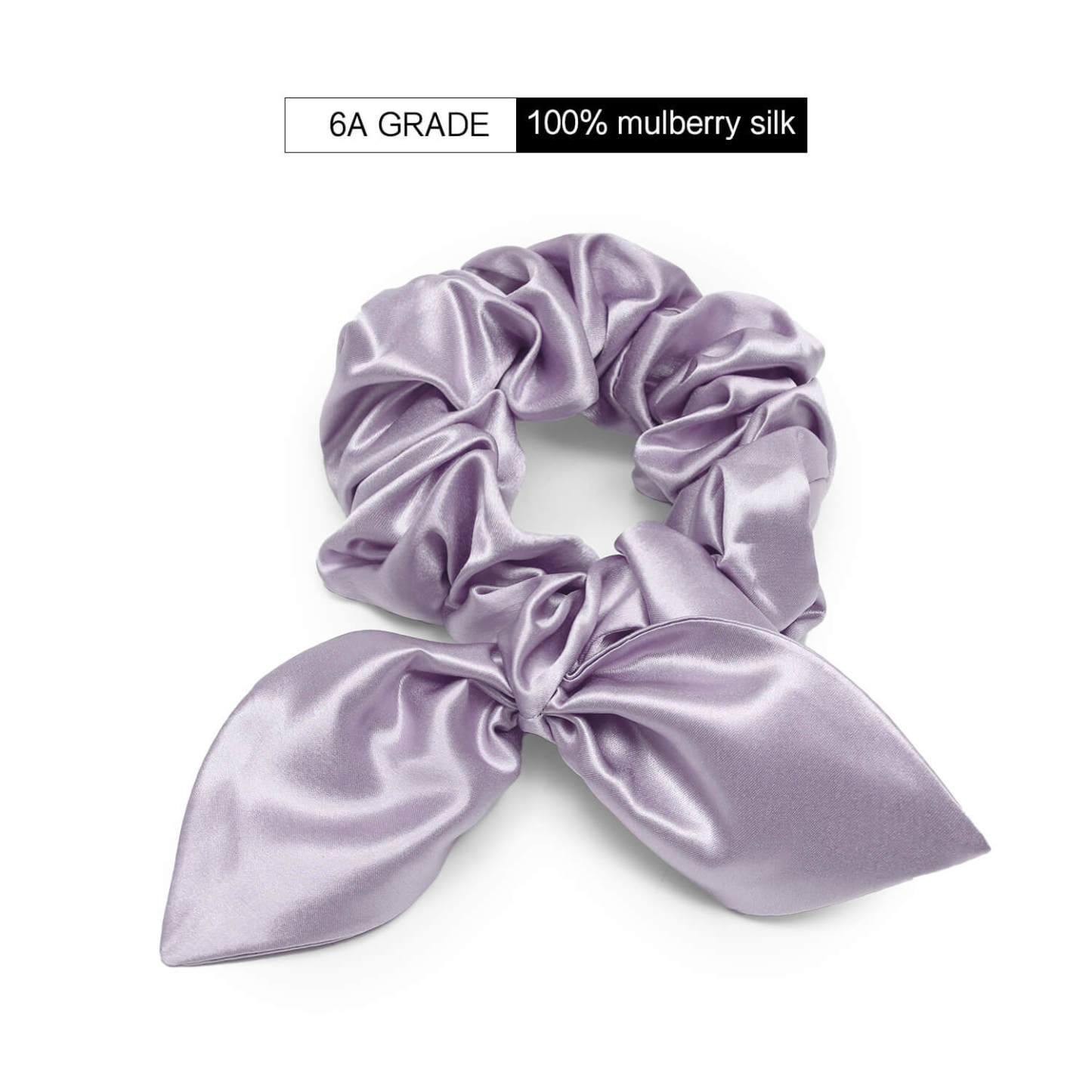 22Momme Seiden Haargummi mit Hasenohren