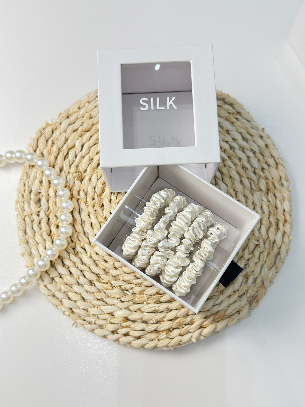 Seiden-Haargummis 5er Set – 22Momme Maulbeerseide | TOWNSSILK