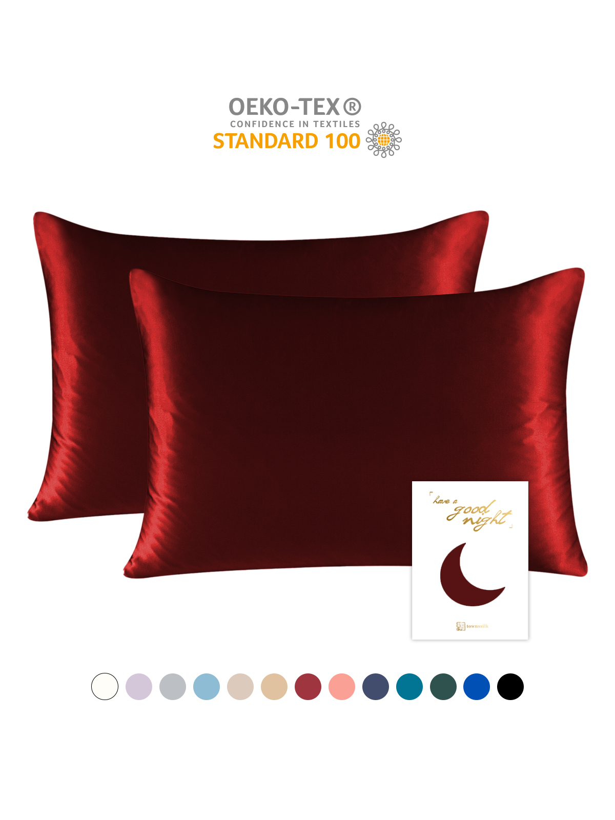 19 Momme Mulberry Silk Pillowcase – Zip Closure, Gentle on Skin & Hair