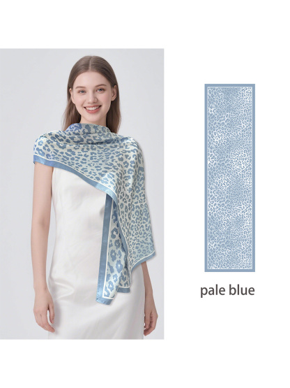 12 Momme Seidenschal – Leopardenmuster (175x45cm)