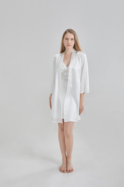 22 Momme Nachthemd-Hosenträger-Set