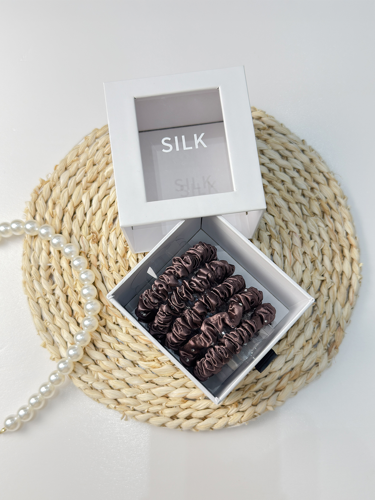 Seiden-Haargummis 5er Set – 22Momme Maulbeerseide | TOWNSSILK