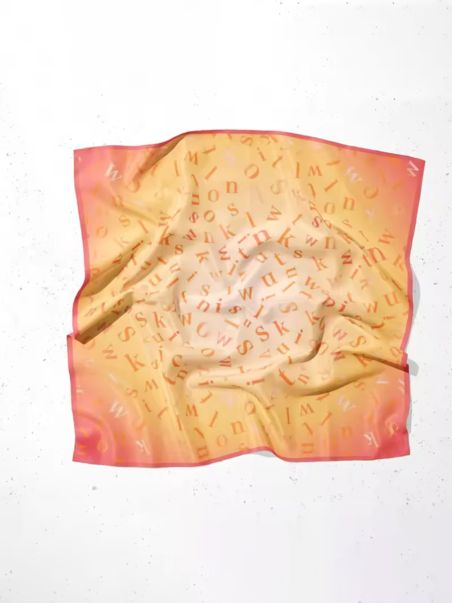 Bedrucktes Seidentuch 10 Momme, 90×90 cm | TOWNSSILK