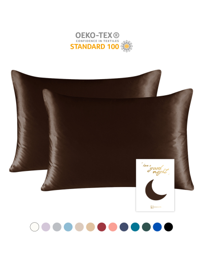 19 Momme Mulberry Silk Pillowcase – Zip Closure, Gentle on Skin & Hair