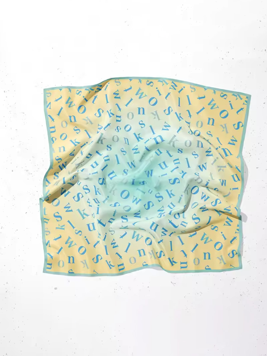 10Momme Bedrucktes Seidentuch